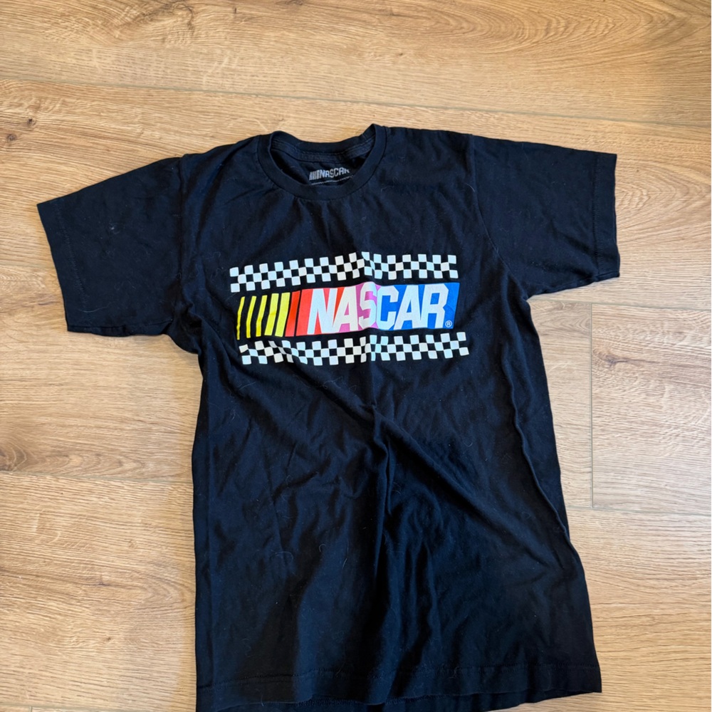 NASCAR  Black Checkered Graphic Tee